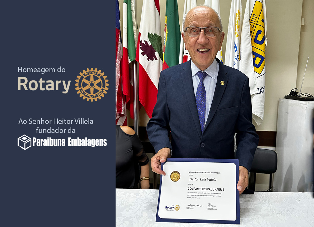Heitor Vilella recebe o título Paul Harris do Rotary Club de Juiz de Fora